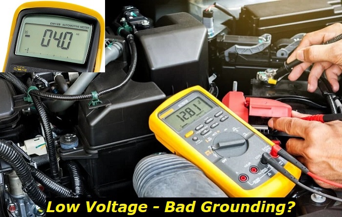 can bad grounding mean low voltage